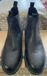 Schuh mens black Dawson dealer boots leather Size Uk9. - Imagen 1 de 5