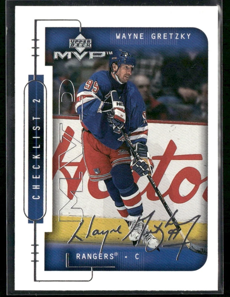 1999-00 Upper Deck MVP Wayne Gretzky Silver Script #220 New York Rangers - Image 1 of 2