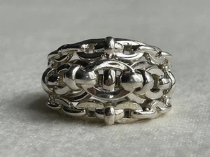 Links Of London Sterling Silver Britlines Cocktail Ring Size 6.5 - Picture 1 of 18