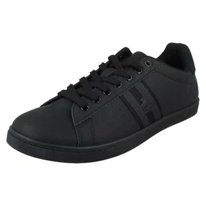 Herren Sneaker Pinguin Schnürschuhe Freizeit schwarz - PLANE PEN0130 - UK 10 / EU 44 - Bild 1 von 5