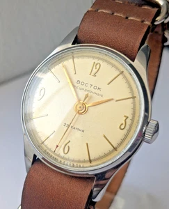 Wostok 22 Jewels Mechanical 2809 wristwatch Vostok watch SU, USSR 1960s - Picture 1 of 18