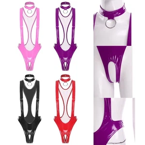 Women Clubwear Sling Jumpsuit Underwear Bodysuit Stretchy Lingerie Nightwear - Picture 1 of 66