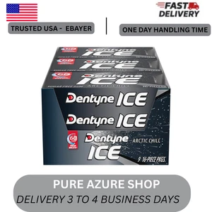 2x Dentyne Ice Arctic Chill zuckerfreier Kaugummi, 9 Packungen à 16 Stück BB 27.07.2026 - Bild 1 von 6