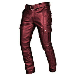 Las mejores ofertas en Pantalones de cuero rojo Talla S para Hombre | eBay