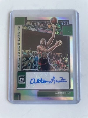 2022-23 ALTON LISTER Donruss Optic Signature Series Auto #SS-ALS silver prizm - Image 1 of 4