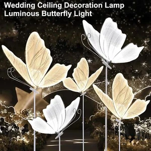 Lámpara de Pie Mariposa Boda Luminosa Creativa Lámpara LED Exterior Fiesta Decoración - Imagen 1 de 19