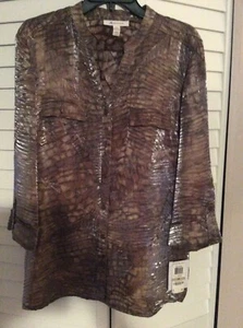JM Collection Blurred Animal print size 12 - Picture 1 of 3