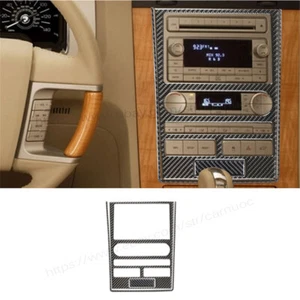 3Pcs For Lincoln Navigator 2007-14 Carbon Fiber Center Console Panel Trim Cover - Imagen 1 de 10