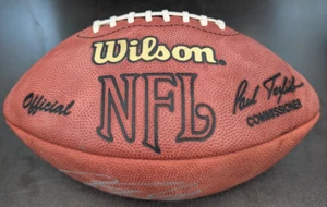NFL Official Leather Wilson Football Signed By Jeremy Shockey - Bild 1 von 4