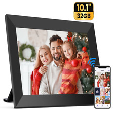 Wifi Digital Picture Frame, 10.1"Electric Smart Touch Screen Photo Frame, 32GB M