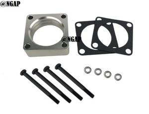 Espaciador de carrocería de acelerador plateado ajuste 05-09 Toyota Corolla matriz Pontiac Vibe 1,8 L - Imagen 1 de 1