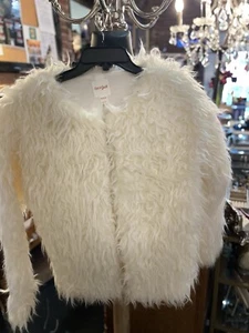 Cat & Jack White Faux Fur 14/16 Jacket New No Tags - Picture 1 of 10