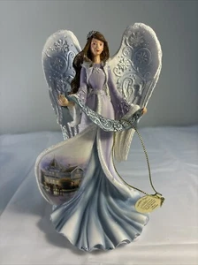 The Bradford Exchange Ausgabe #A0354 Schneeflocke Engel Skulptur von Thomas Kinkade - Bild 1 von 14