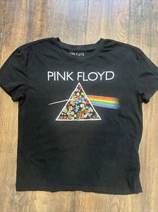 Pink Floyd embroidered women’s shirt extra Small XS beautiful flowers colorful - Picture 1 of 4