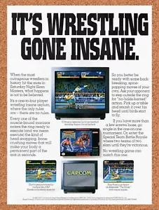 1993 Saturday Night Slam Masters SNES Original Ad / Retro Wall Art v1 - Picture 1 of 2