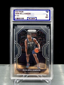 2020 ZION WILLIAMSON - Panini Prizm Silver #185 PPG 9 MINT (Crack & Regrade???) - Picture 1 of 6