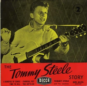 TOMMY STEELE A HANDFUL OF SONGS FRENCH ORIG EP 45 PS 7" - Picture 1 of 1