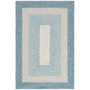 Safavieh Braided 5'-0" x 5'-0" Round Hand Woven Rug in Blue / Aqua - Picture 1 of 7