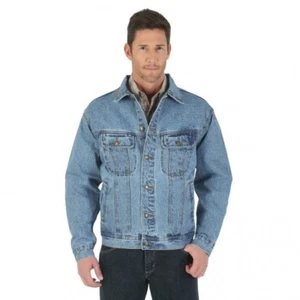 Chaqueta azul vintage de mezclilla Wrangler® para hombre RJK30VI - Imagen 1 de 4
