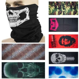 BANDANA ARMY BIKER SKULL MASKE TOTENKOPF SCHÄDEL MOTORRAD KARNEVAL STURMHAUBE - Bild 1 von 28