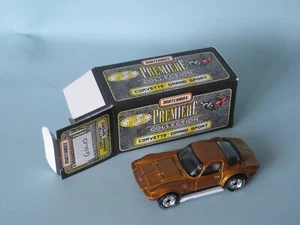 Matchbox Corvette Grand Sport Gold Body Nice Wheels Boxed Toy Model Car 75mm - Picture 1 of 3