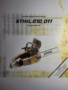 Stihl 010 & 011 Chain Saw Owners Manual Chainsaw Gasoline 2-Stroke Felling - Picture 1 of 2