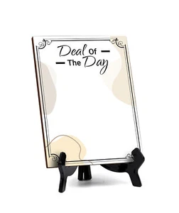 Deal Of The Day 6x8 Dry Wipe Table Sign Easy Installation | Restaurant & Bar - Picture 1 of 9