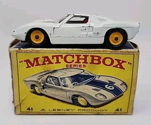 Vintage Lesney Matchbox Superfast Series No. 41 Ford GT Original BoxPB32 - Picture 1 of 12