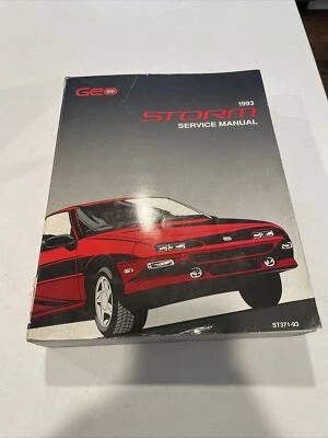 Geo Storm 1993 manual de reparación de fábrica libro de concesionario Foto 1 de 4