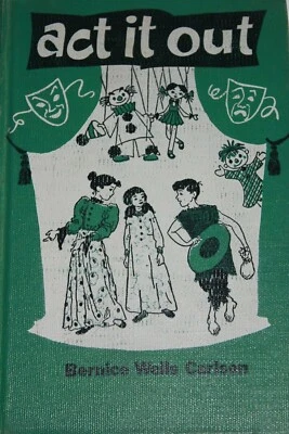 Vintage Children's Drama theater Act It Out book MCM  Carlson 1956 plays 50s Foto 1 de 4