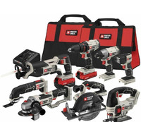 PORTER-CABLE Lithium Li-ion Cordless Combo Kit with Soft Case 8-Tool 20-Volt Max