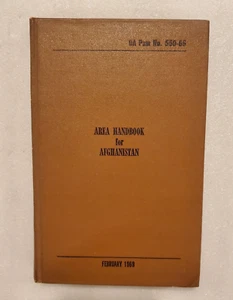 Military handbook DA Pam #550-65 Area Handbook for Afghanistan 1969 -1. Edition - Picture 1 of 6