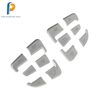 Cubierta de botón multifunción de volante cromada para Mercedes-Benz GLC300 Foto 1 de 4