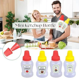 Mini Tomato Ketchup Bottle Portable Sauce Salad Dressing D1P0 Squee Hot C8 F3C8 - Picture 1 of 15