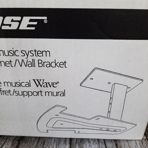 Bose Wave Radio Music System Under Cabinet Wall Bracket Mount Black - Picture 1 of 11