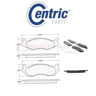 Centric Posi Quiet Disc Brake Pads w Shims for 1982-1983 AMC Spirit 2.5L rw Foto 1 de 4