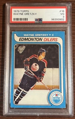 1979 TOPPS #18 WAYNE GRETZKY ROOKIE - PSA 3 VG - The Great One’s Rookie!  - Image 1 of 2