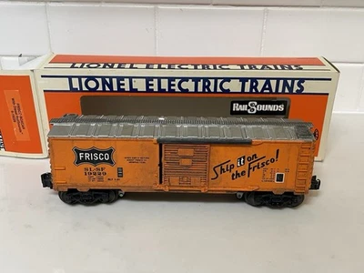 Lionel 19229 Frisco Box Car w/ Diesel RailSounds Hopper 6-17128 Flatcar 6-17503 - Image 1 of 4