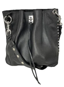 Rebecca Minkoff DARREN Schultertasche Hobo Crossbody Bag Brandy Schwarz Leder Handtasche - Bild 1 von 24