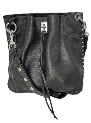 Bolso Bandolera Hobo de Hombro Rebecca Minkoff DARREN Cartera de Cuero Negro Brandy Foto 1 de 4