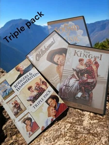 Rodgers & Hammerstein Triple Pack, Sound of Music, the King and I, Oklahoma DvD - Picture 1 of 3