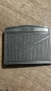 Vintage “white” Trucking Trucker Semi Grill Metal Belt 1990’s Buckle Wisconsin - Picture 1 of 3