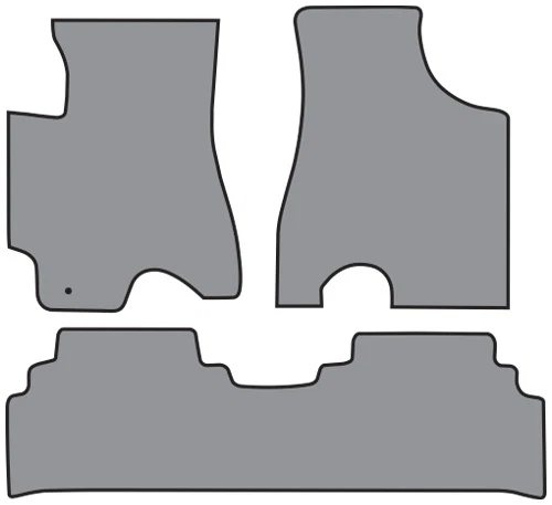 1999-2002 Lexus RX300 2pc Fronts & 1pc Rear Cutpile Carpet Floor Mat 3pc - Image 1 of 1