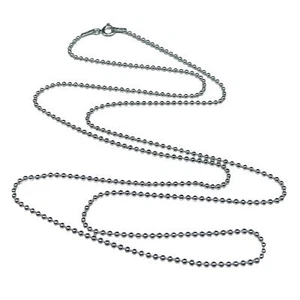 16” Sterling Silver Ball Beaded Chain Necklace Solid 925 Italy Italian Layering - Picture 1 of 8