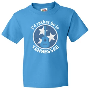 Inktastic I'd Rather Be In Tennessee Youth T-Shirt State Knoxville Nashville Gem - Picture 1 of 11