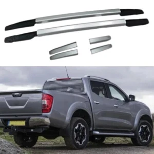2PCS Decorative Roof Rail Fits For Nissan Navara NP300 2014-2025 With Tape Back - Foto 1 di 6