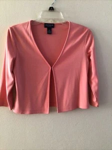 Ann Taylor Petites Women's Open Front Coral Cardigan Size PXS - Picture 1 of 5