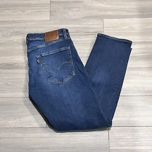Levi's 502 Premium Big E Blue Stretch Denim Tapered Leg Jeans Mens Sz 36x30 - Bild 1 von 11