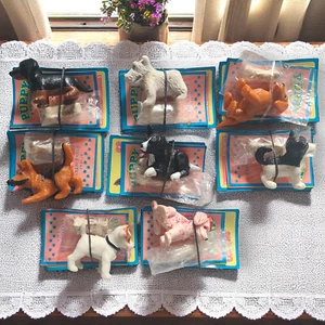Vintage 1993 Puppy In My Pocket 8 Hunde 1, 3, 4, 5, 6, 9, 12, 24 mit Karten Hefte - Bild 1 von 10