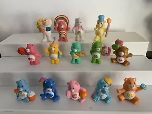 14 Vintage PVC 1980's American Greetings Mini Care Bear Figures - Picture 1 of 7